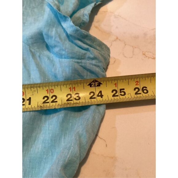 Lane Bryant Scoop Neck Peplum Linen Blend Top Sz 26 Capri SOLD OUT - Picture 10 of 11